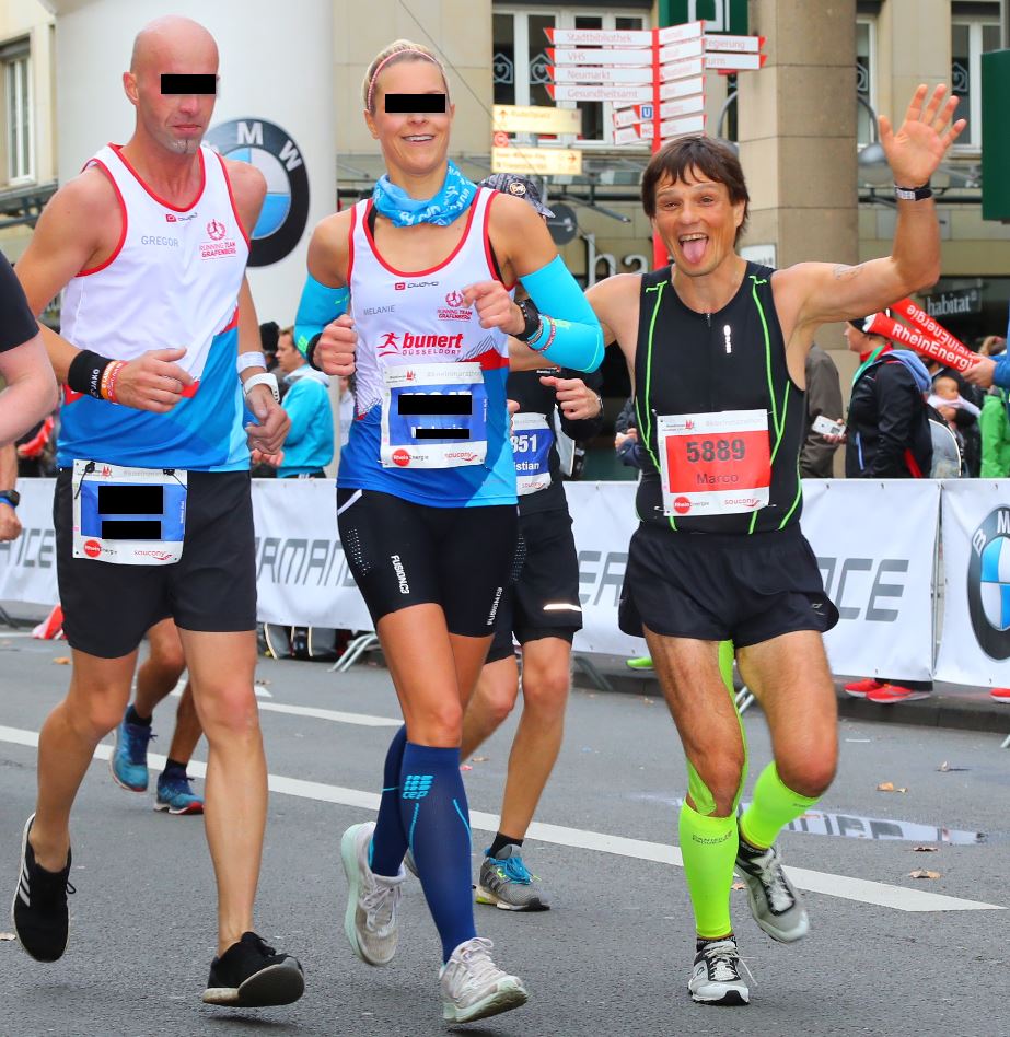 Köln-Marathon 2018 für Melli als Brems und Zugläufer